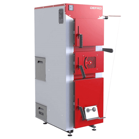 Festbrennstoffkessel Defro DWS 22 kW – BImSchV-konform, Hoher Wirkungsgrad.