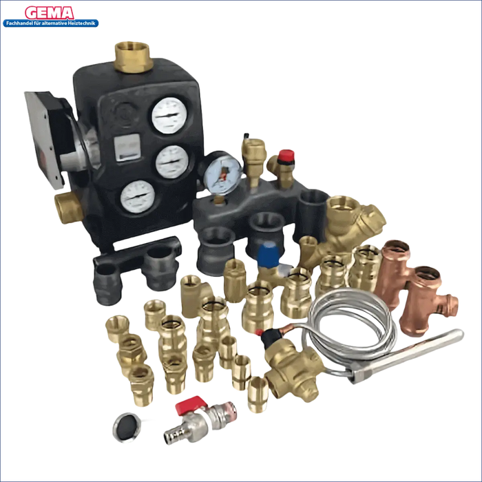 Anspruchsvolles Anlaufpaket Atmos GSE bis 30 kW mit verschiedenen Sanitärteilen