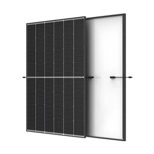 Schwarzer Solarmodul mit weißer Rückseite für Warmwasser mit Photovoltaik Heizstab