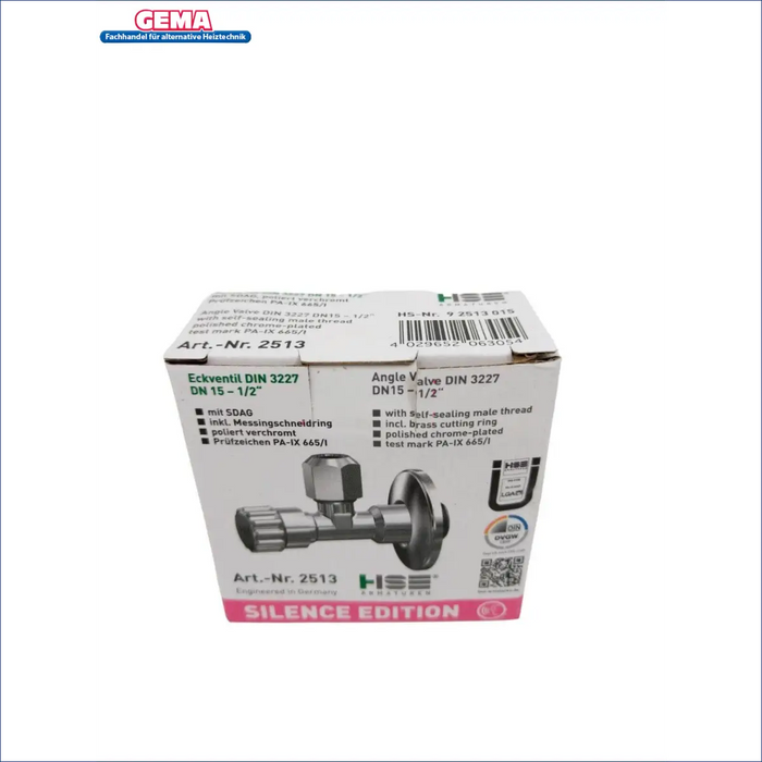 Eckventil 1.2 zoll selbstdichtend verchromt - GEMA Shop