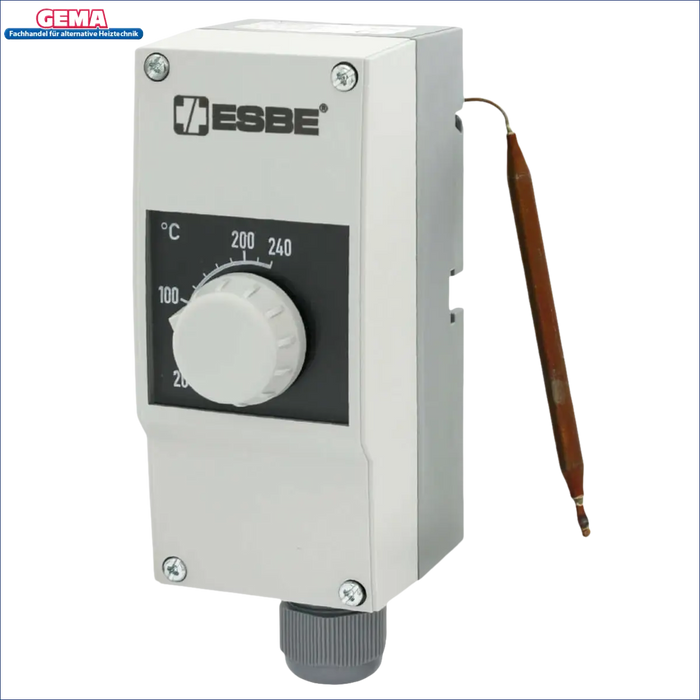 Einstellbares Temperaturregelgerät mit Sensor für ESBE CTF150 Serie Rauchgasthermostat CTF151