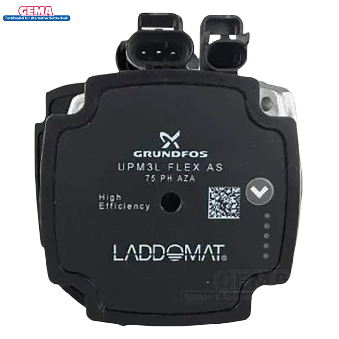 Schwarze Grundfos Kreislaufpumpe für Laddomat Ersatzpumpenkopf