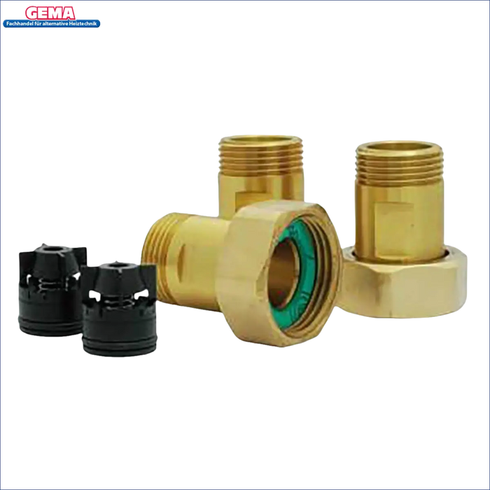 Brass Plumbing Fittings und schwarze Kunststoffteile für Verschraubungssatz mit Außengewinde