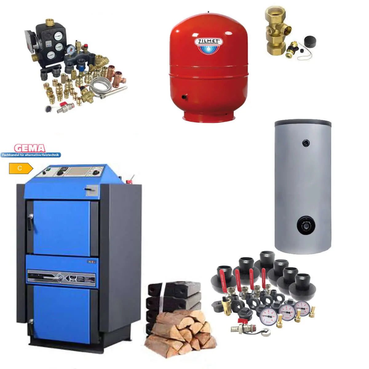 Heizkessel plus Pufferspeicher mit 1 WT - GEMA Shop