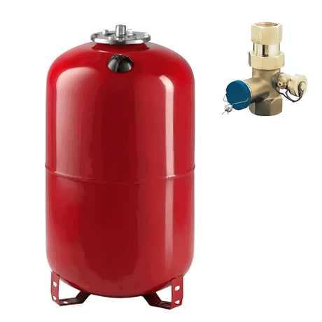 Ausdehnungsgefäß für Heizung und Brauchwasser 80 bis 200 Liter.