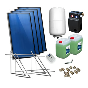 Solarpaket Flachkollektoren AMX mit GPS PWM Hydra, Komponenten für Solarpaket Flachkollektoren