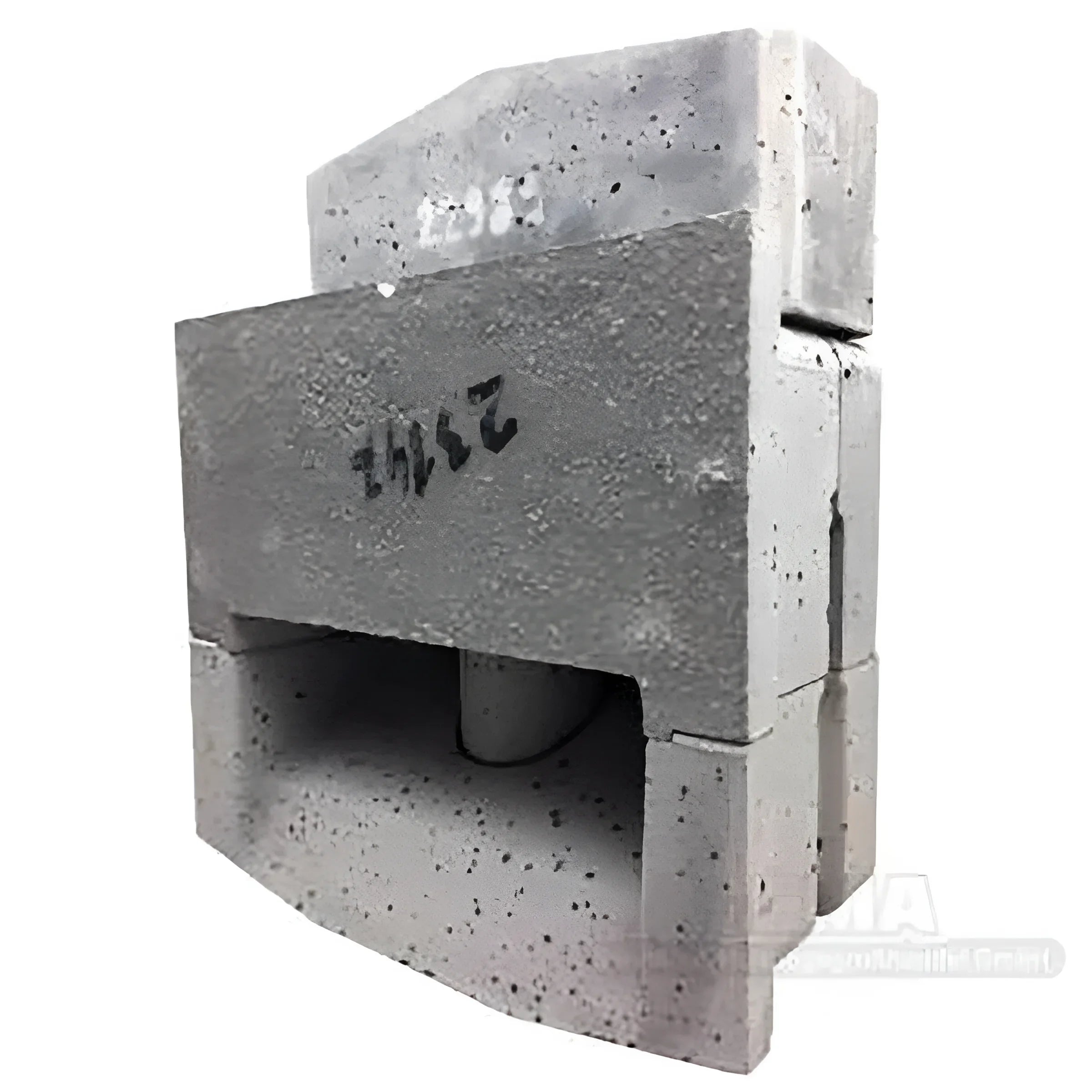 Graue Schamottsteine für Viadrus U32, komplettes Set, hochwertige U32 Schamottsteine