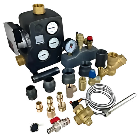 Komplettpaket Holzvergaser Attack SLX Lambda Touch 35 kW mit Pufferspeicher.