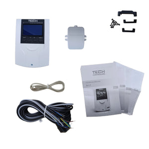 Controler pentru supapă de amestec TECH EU-i-1 3/4 căi - curbă de încălzire și protecție pe retur