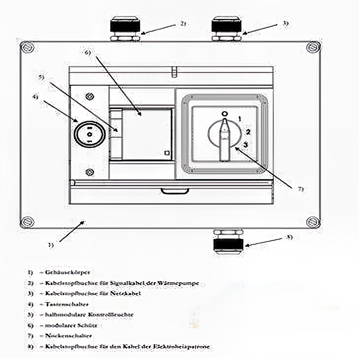 Cartouche de chauffage réglable 6 kW Cartouche de chauffage électrique adaptée aux PV