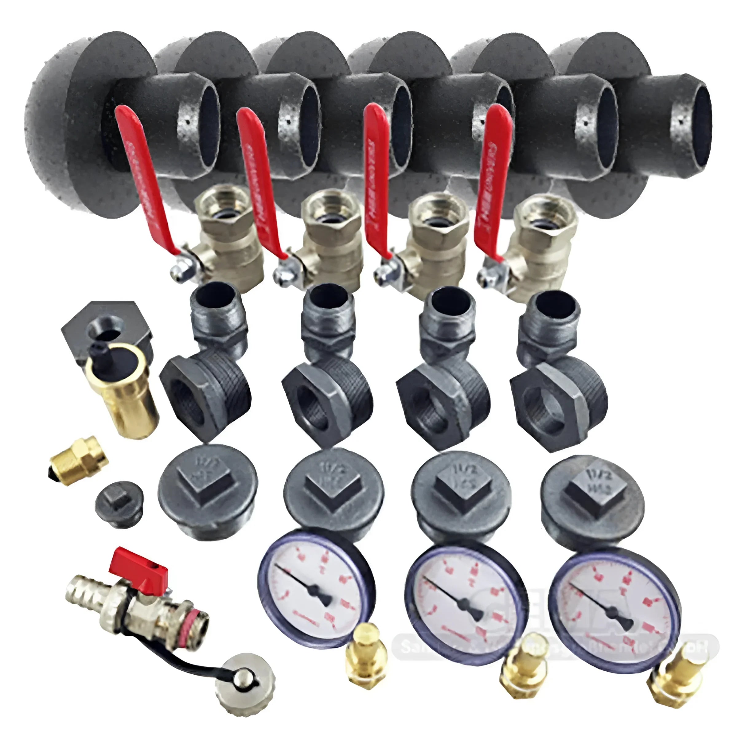 Plumbing manifold mit Ventilen und Fittings für attack slxcp Kompletttpaket attack und slx kombi20