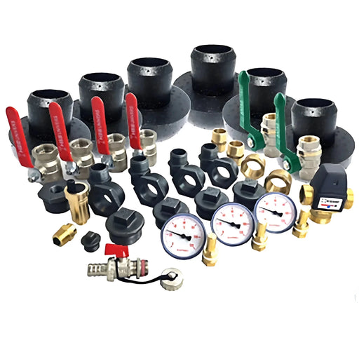 Kit de raccordement pour ballon tampon chauffage et solaire avec isolation - GEMA Shop