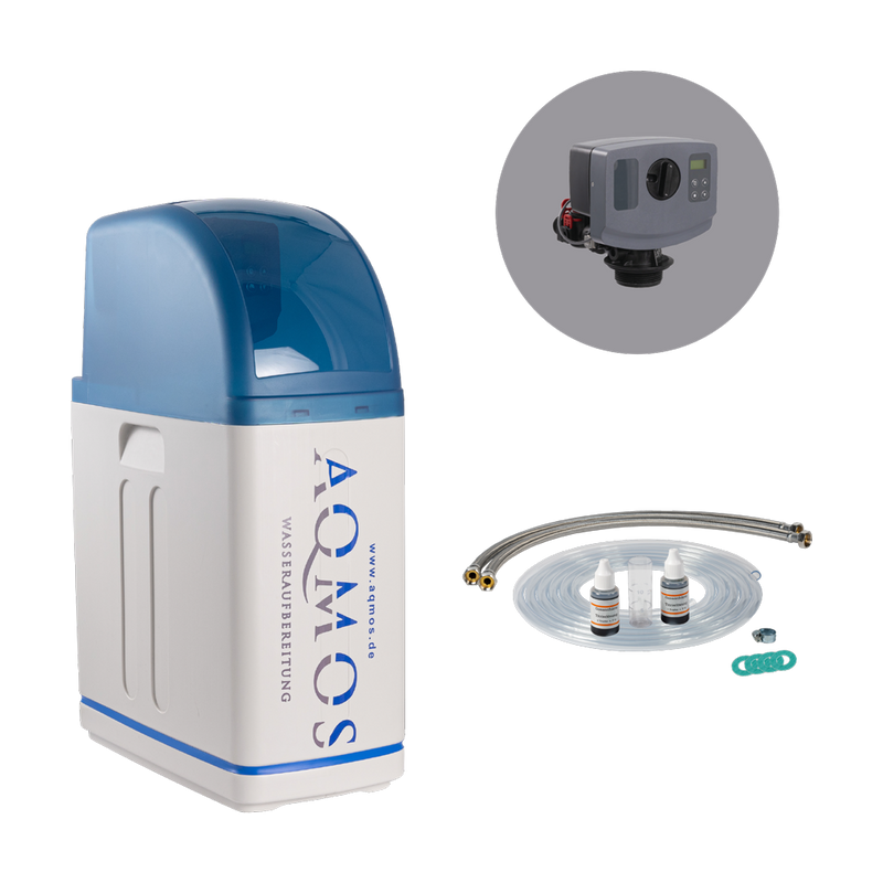 Aqmos adoucisseur d'eau Aqmos R2D2-32 avec kit de raccordement 1 pouce