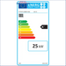 Energieeffizienzlabel für Attack SLX Kombikessel, zeigt A+ Rating und 25 kW Leistung ⚡. Ideal für Holz & Pellets.