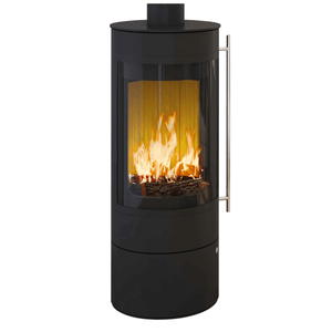 Eleganter 5 kW Kaminofen 🔥 Pular Compact von Olsberg, raumluftunabhängig mit innovativer Scheibenluftspülung.