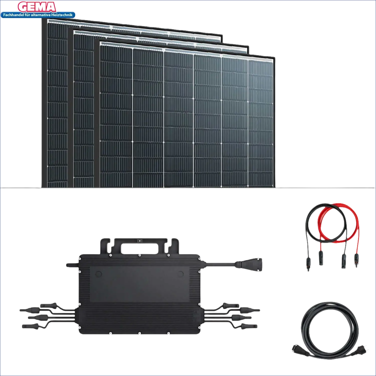 Solarpaneel-Kit für balkonkraftwerk set 870wp mit Hoymiles HMS-800W-2T Mikrowechselrichter