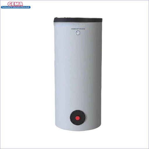 Cylindrischer weißer Brauchwasserspeicher Maxi SE Defro Wassererhitzer