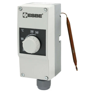 ESBE CTF151 Rauchgasthermostat für präzise 🌡️ Steuerung von Zirkulationspumpen, mit Thermoelement und Einstellung bis 240°C.