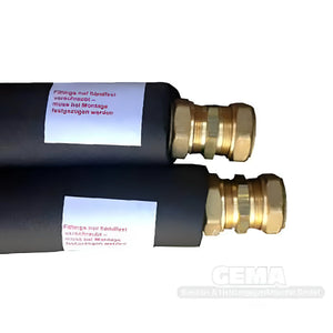 Dachdurchführung für Flachkollektoren und Vakuumröhrenkollektoren mit Ø 22 mm.