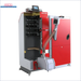 Roter und grauer Festbrennstoffkessel für das Defro Komfort Ekopell 14 kW Heizsystem
