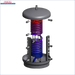 Gekerbter Wärmetauscher mit Temperaturgradient im Thermoflux Pelling 25/75 plus Hygienespeicher