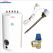 Weiße Brauchwasserspeicher 180 L mit Heizstab 3 kW und Zubehör
