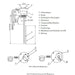 Aufbau Schema des Elektroheizstabes