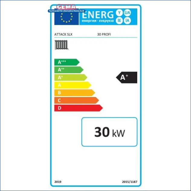 Holzvergaser Attack SLX Profi Scheitholz20|25|30|35 kW - GEMA Shop