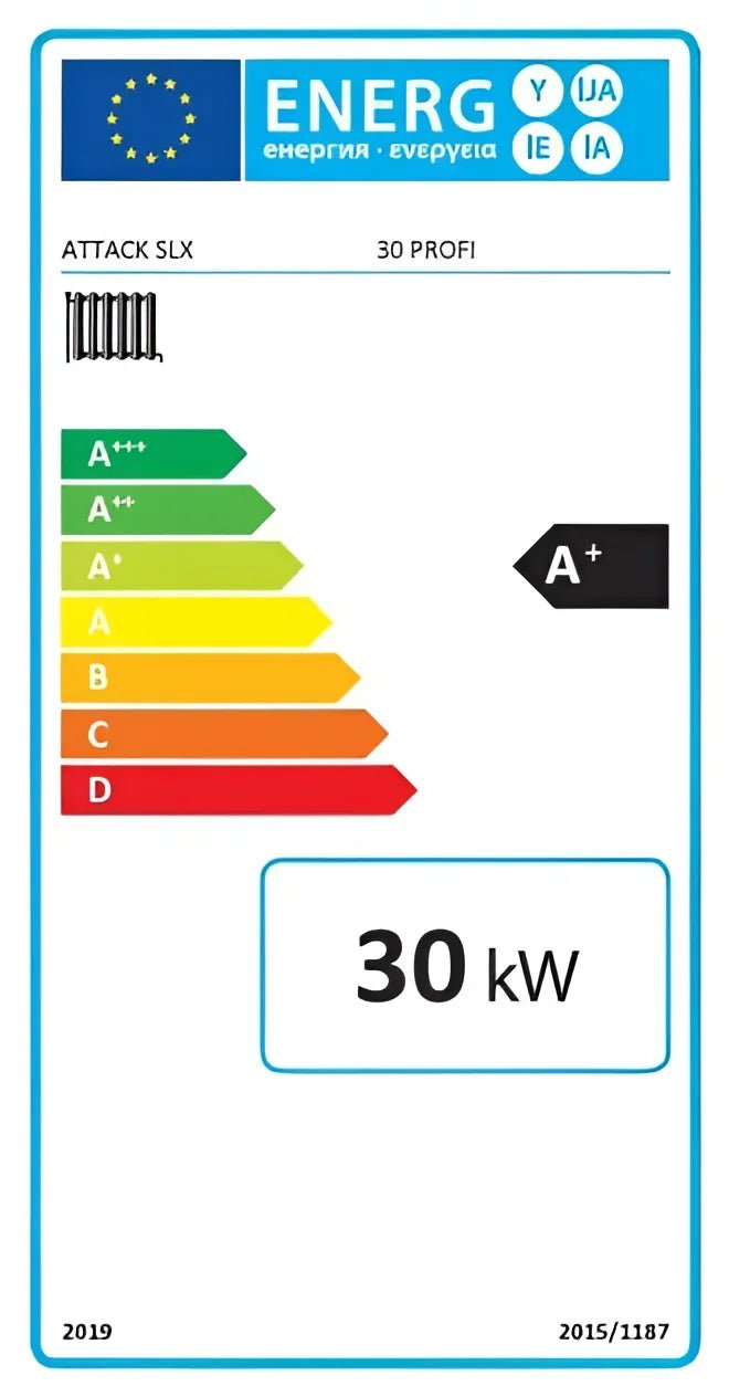 Holzvergaserkessel Attack SLX Profi 30 kW – Effiziente Heizung für Wohnhäuser - GEMA Shop
