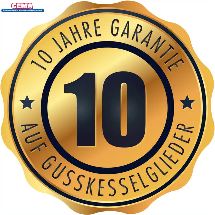 10 Jahre Garantie 🛡️ auf Gusskesselglieder – höchste Qualität für langanhaltende Leistung!
