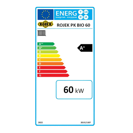 Holzvergaserkessel ROJEK PK BIO 60 kW – Effizient, modern, umweltfreundlich 🌱 - GEMA Shop