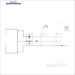 Pl lamentationschema mit Wassererhitzer, Valven und Armaturen für HydroKit LK 551