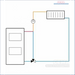 Diagramm des Heizsystems für LK 840 ThermoMix 2.0 Dreiteiliger 3-Wege Mischer