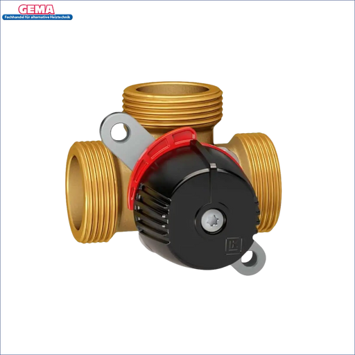 Brass Plumbing Ventil mit schwarzem und rotem Griff für LK 840 ThermoMix® 2.0
