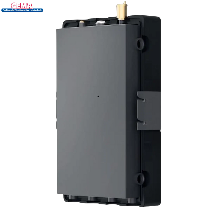 Graues und schwarzes elektronisches Gerät für Mini Wärmepumpenspeicher 50 Liter