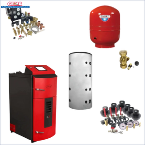 Heating system components for the moderne Holzvergaserheizung mit hoher Effizienz und Umweltfreundlichkeit
