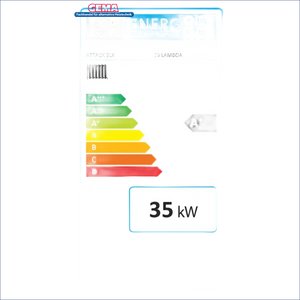 Energieeffizienzlabel für eine Moderne Holzvergaserheizung mit hoher Effizienz und Umweltfreundlichkeit