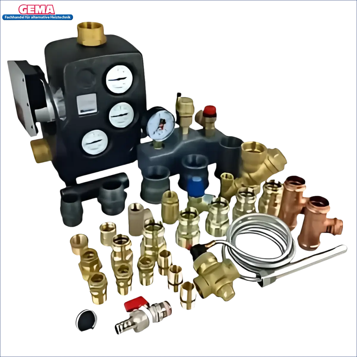 Plumbing manifold und Fittings für Moderne Holzvergaserheizung mit hoher Effizienz