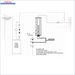 Diagramm eines Wassererwärmungssystems für Nachheizmodul MDC 400 Heizmodul