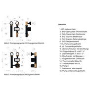Pumpengruppe mit 3 - Wege - Mischer, Stellmotor und Wita - Hocheffizienzpumpe - GEMA Shop