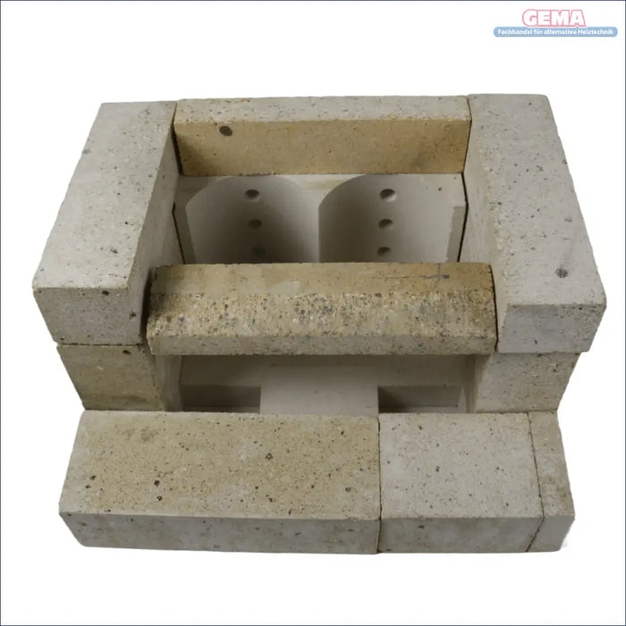 Refractory brick forge im Rechteckiger Ziegelofen mit Steinkamineinsatz und Schamottsteinen