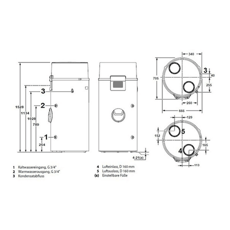 Remeha Warmwasser - Wärmepumpe Azorra Ace 250 Liter 2,4 kW - GEMA Shop