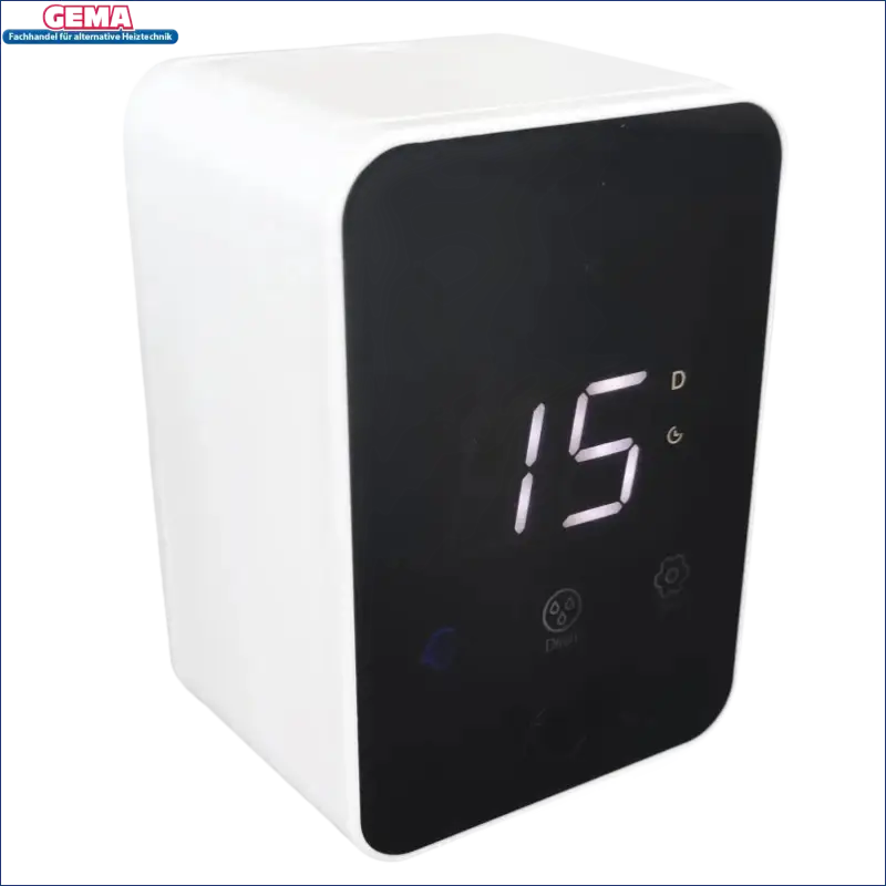 Weißer digitaler Timer für Rückspülfilter mit Druckminderer und Manometer