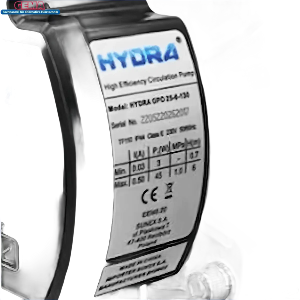 Hydra Hochleistungskreiselpumpe für Solarinstallation im Produkt Solarpumpe 130 mm Hydra GPO 25-6-130