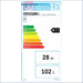 Energieeffizienzlabel für Trinkwasserspeicher 100 L mit Incoloy 825 Heizstab 2 kW