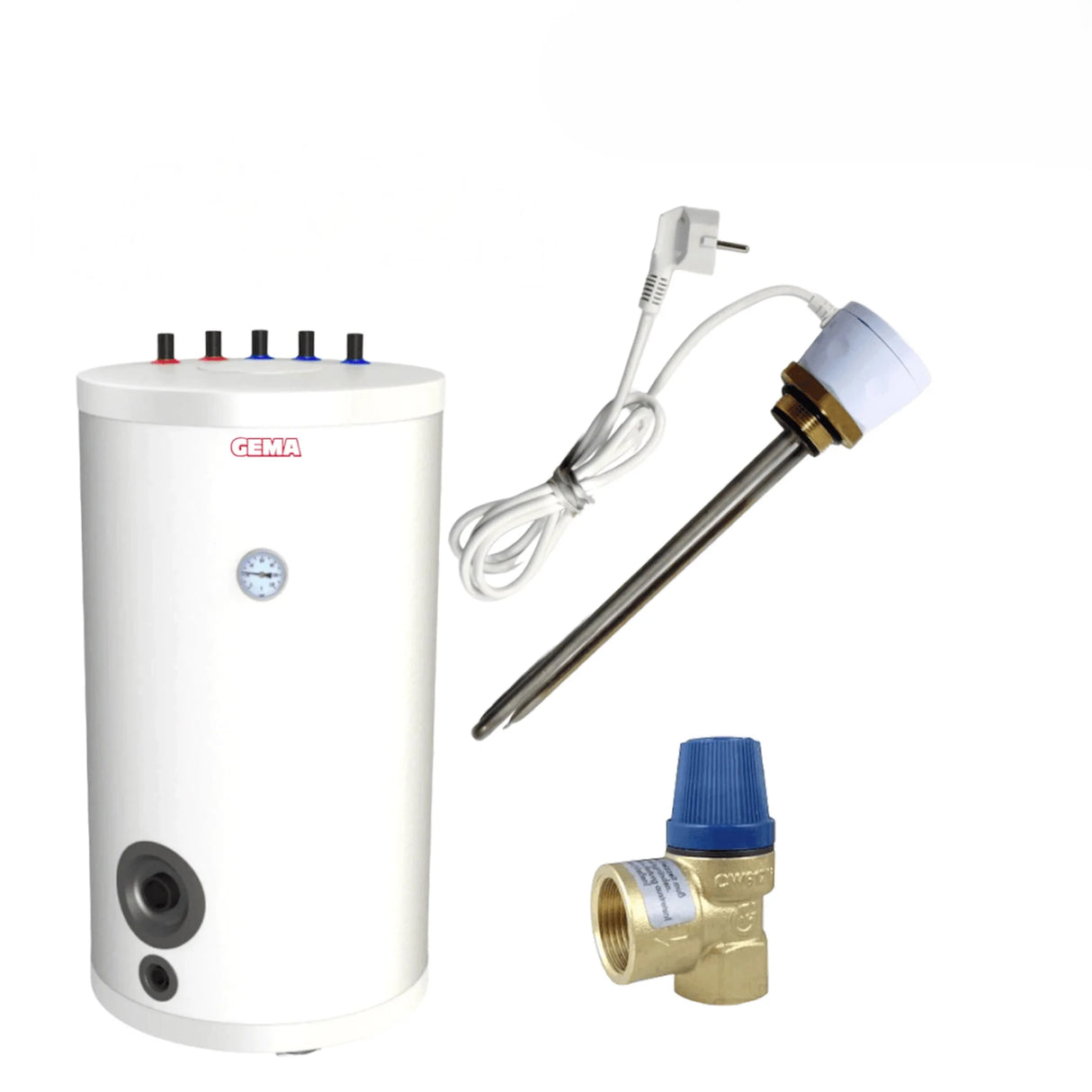 Trinkwasserspeicher 120 Liter & SMART Heizstab 3 kW mit WIFI - GEMA Shop