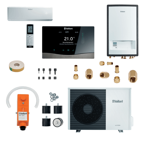 Vaillant Wärmepumpe & Klima Split Paket: energiesparend, moderne Technologie, inkl. Steuerung & Zubehör 🔧🌡️