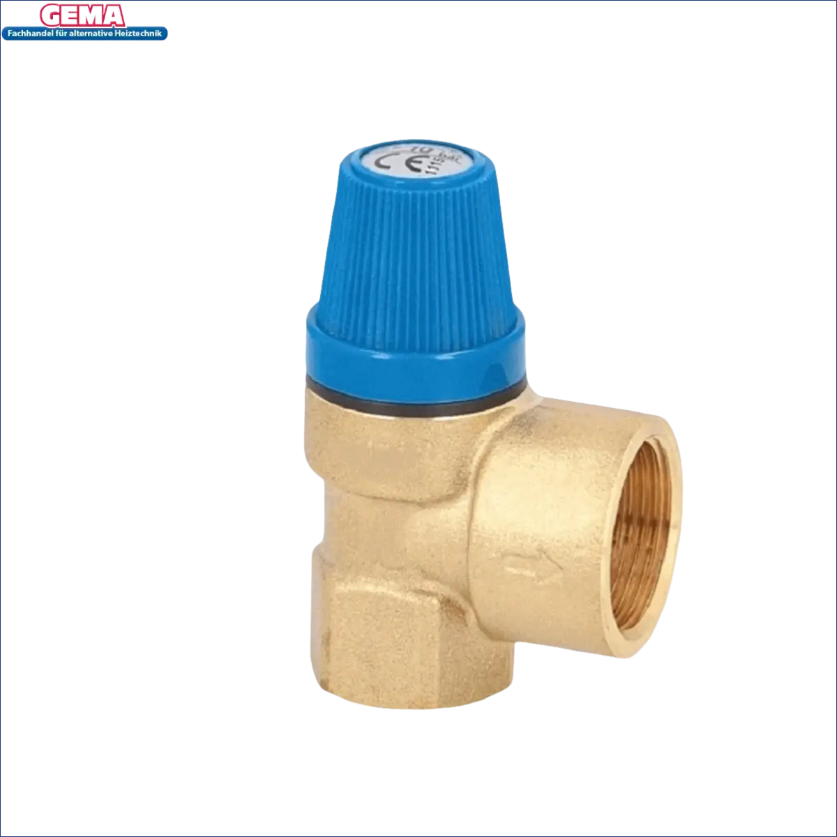 Brass pressure reducing valve mit blauer Einstellknopf für Warmwasserspeicher 180 Liter