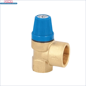 Brass pressure reducing valve mit blauer Einstellknopf für Warmwasserspeicher 180 Liter