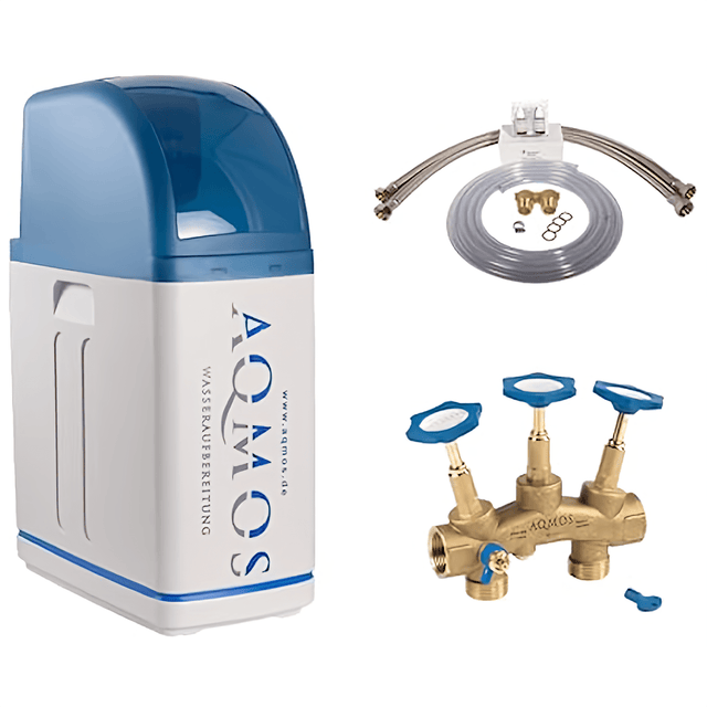 Wasserenthärtungsanlage - Entkalkungsanlage R2D2 - 72 mit 1" Anschluss - Set & Montageblock 1" - GEMA Shop